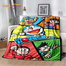 Load image into Gallery viewer, Doraemon Anime Soft Plush Flannel Throw Blanket