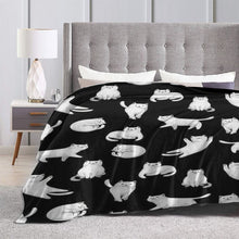 Load image into Gallery viewer, Funny Kitty Fleece Throw Blanket