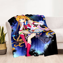 Load image into Gallery viewer, Sailor Moon Soft Plush Throw Blanket Collection