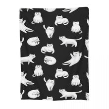 Load image into Gallery viewer, Funny Kitty Fleece Throw Blanket