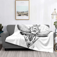 Load image into Gallery viewer, Death Moth Fuzzy Plush Lightweight Throw Blanket