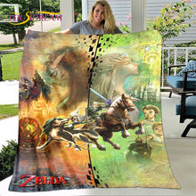 Load image into Gallery viewer, Legend of Zelda Plush Throw Blanket Collection 1/2