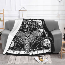 Load image into Gallery viewer, Death Moth Fuzzy Plush Lightweight Throw Blanket