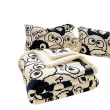 Load image into Gallery viewer, 2 In 1 Multi Functional Quilt Blanket: Thick Super Soft Double-layer Plush Flannel Blanket