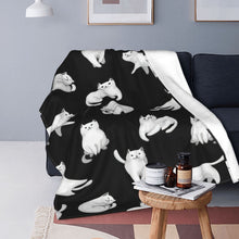Load image into Gallery viewer, Funny Kitty Fleece Throw Blanket