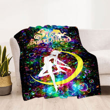 Load image into Gallery viewer, Sailor Moon Soft Plush Throw Blanket Collection