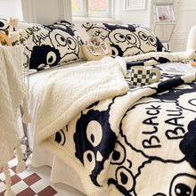 Load image into Gallery viewer, 2 In 1 Multi Functional Quilt Blanket: Thick Super Soft Double-layer Plush Flannel Blanket