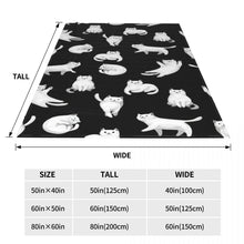 Load image into Gallery viewer, Funny Kitty Fleece Throw Blanket
