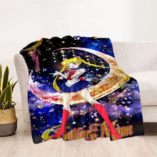 Load image into Gallery viewer, Sailor Moon Soft Plush Throw Blanket Collection