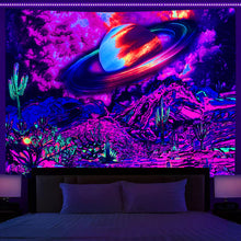 Load image into Gallery viewer, Home Fashion Simple Mushroom Tree Of Life Print Fluorescent Tapestry
