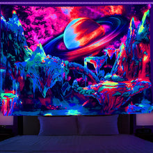 Load image into Gallery viewer, Home Fashion Simple Mushroom Tree Of Life Print Fluorescent Tapestry
