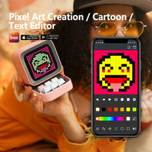 Load image into Gallery viewer, Divoom Ditoo-Pro Retro Pixel Art Bluetooth Portable Speaker/Alarm Clock with LED Display
