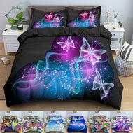 Sparkling Butterfly Duvet Cover Set Collection (US Twin-US King)
