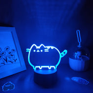 Cute Kitten 3D LED RGB Night Light