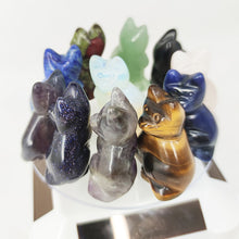 Load image into Gallery viewer, Natural Crystal Cat Stone Carving Figurines
