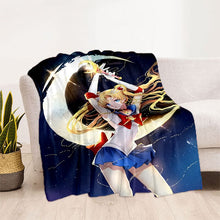 Load image into Gallery viewer, Sailor Moon Soft Plush Throw Blanket Collection
