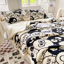 Load image into Gallery viewer, 2 In 1 Multi Functional Quilt Blanket: Thick Super Soft Double-layer Plush Flannel Blanket
