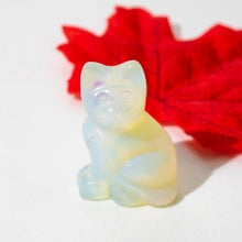 Load image into Gallery viewer, Natural Crystal Cat Stone Carving Figurines
