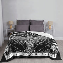 Load image into Gallery viewer, Death Moth Fuzzy Plush Lightweight Throw Blanket
