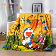 Load image into Gallery viewer, Doraemon Anime Soft Plush Flannel Throw Blanket
