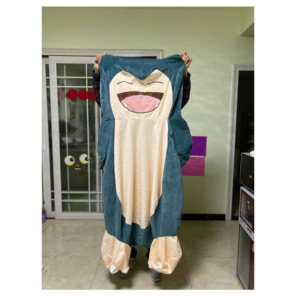 150/200cm Giant Snorlax Skin plush toy cover: Soft plush pillow case with zipper