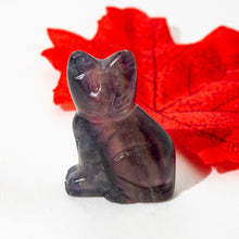 Load image into Gallery viewer, Natural Crystal Cat Stone Carving Figurines

