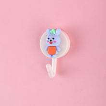 Load image into Gallery viewer, Cute Wall Hooks: Plastic Self Adhesive Wall Hanger, For Kids Room/Home Decor
