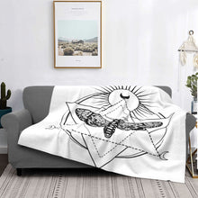 Load image into Gallery viewer, Death Moth Fuzzy Plush Lightweight Throw Blanket
