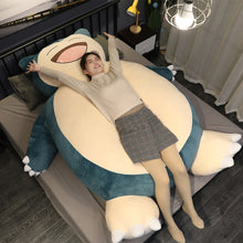 Load image into Gallery viewer, 150/200cm Giant Snorlax Skin plush toy cover: Soft plush pillow case with zipper
