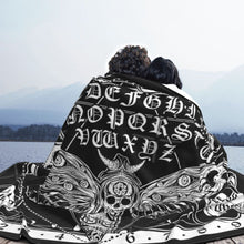 Load image into Gallery viewer, Death Moth Fuzzy Plush Lightweight Throw Blanket
