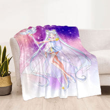 Load image into Gallery viewer, Sailor Moon Soft Plush Throw Blanket Collection
