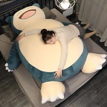 Load image into Gallery viewer, 150/200cm Giant Snorlax Skin plush toy cover: Soft plush pillow case with zipper
