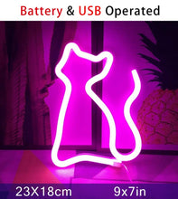 Load image into Gallery viewer, Sailor Moon Luna Cat Bedroom Neon Wall Sign
