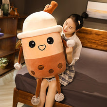 Load image into Gallery viewer, Kawaii Bubble Tea Boba Plushie Pillows
