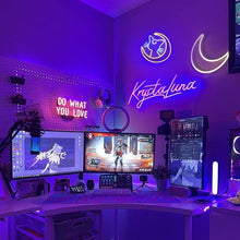 Load image into Gallery viewer, Sailor Moon Luna Cat Bedroom Neon Wall Sign

