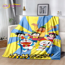 Load image into Gallery viewer, Doraemon Anime Soft Plush Flannel Throw Blanket (More Variations)
