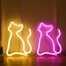Load image into Gallery viewer, Sailor Moon Luna Cat Bedroom Neon Wall Sign
