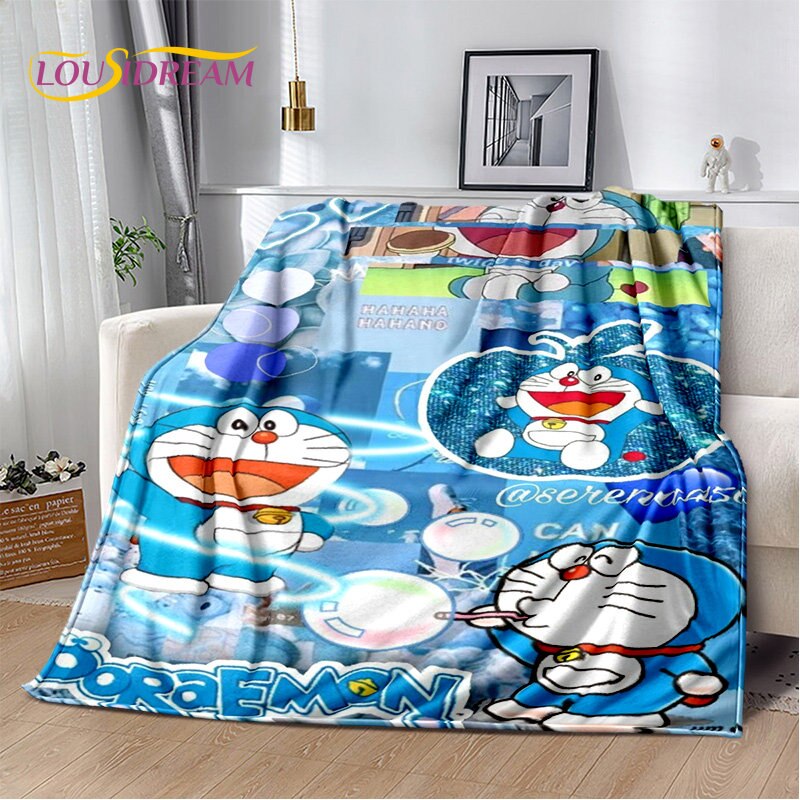 Doraemon Anime Soft Plush Flannel Throw Blanket (More Variations)