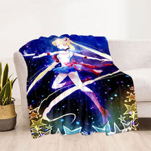 Load image into Gallery viewer, Sailor Moon Soft Plush Throw Blanket Collection
