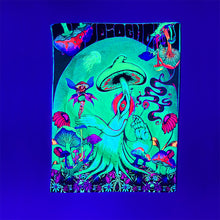 Load image into Gallery viewer, Home Fashion Simple Mushroom Tree Of Life Print Fluorescent Tapestry
